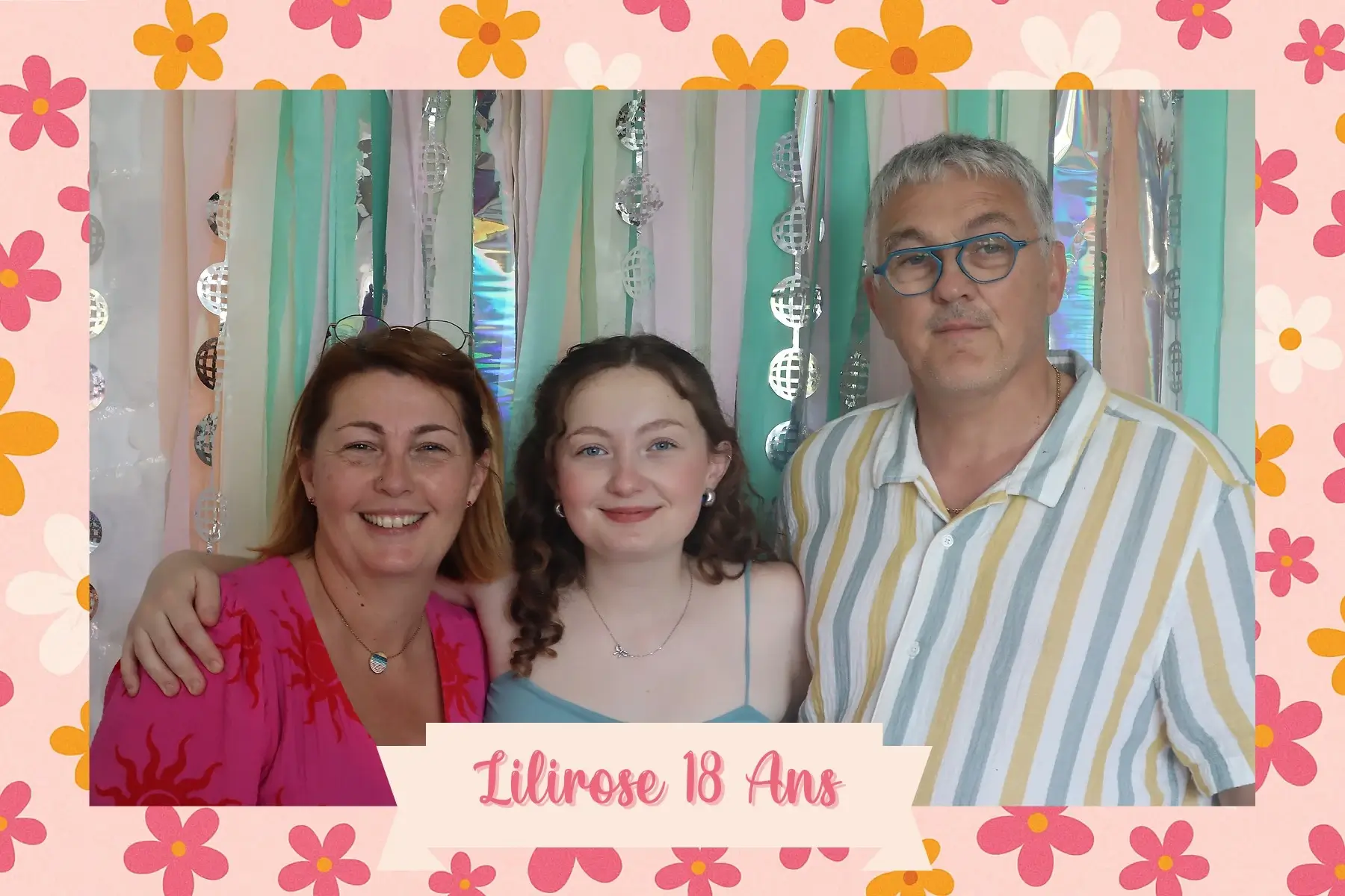 Anniversaire Lilirose 18 ans photobooth